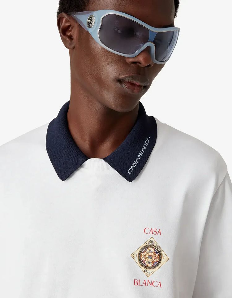 Casablanca White Plafond Orne De Musique Short Sleeve T‑Shirt 5