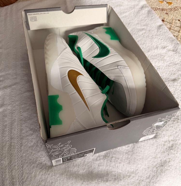 Nike LeBron Witness 9 White Stadium Green — UK 10.5 imagen 7