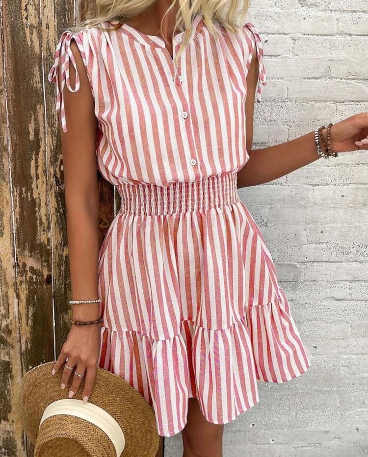 SHEIN striped sleeveless dress product image