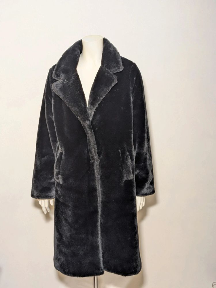 Cappotto Pelliccia Ecologica Zuiki Nera Teddy Coat (Taglia M/L) image 1