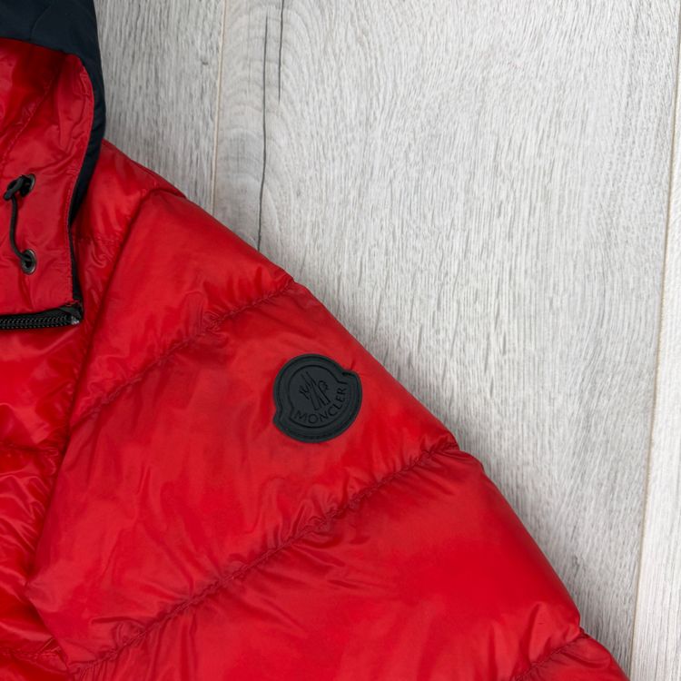 Moncler Men’s Provins Red Zip-up Down Jacket - Size 5 image 3