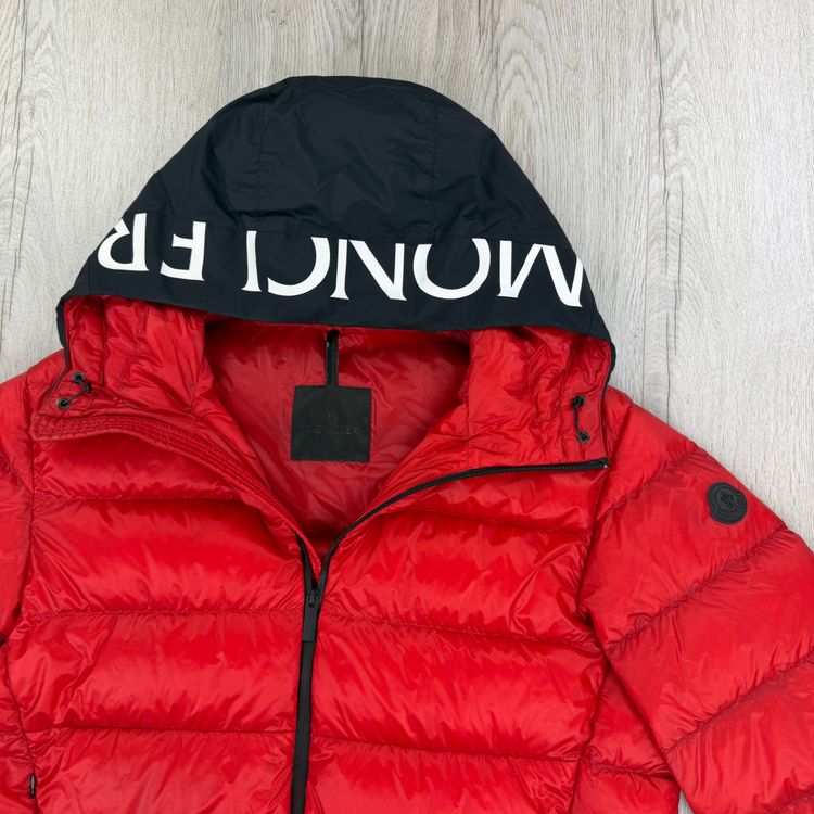 Moncler Men’s Provins Red Zip-up Down Jacket - Size 5 image 2