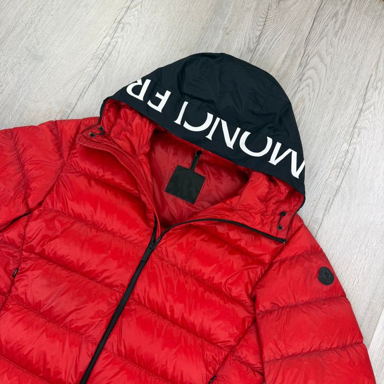 Moncler Men’s Provins Red Zip-up Down Jacket - Size 5 image 7
