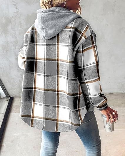 Plaid Hooded Jacket image 4