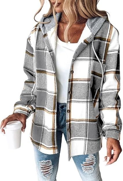 Plaid Hooded Jacket image 3