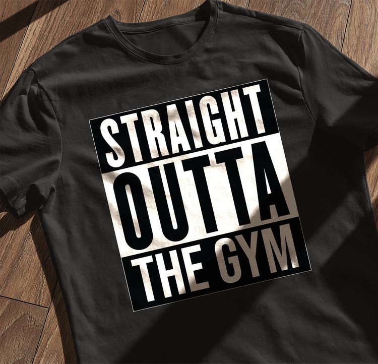 Straight Outta the Gym T-Shirt AU 4
