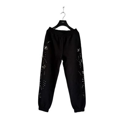 Givenchy Black Stud Embellished 4G Logo Sweatpants