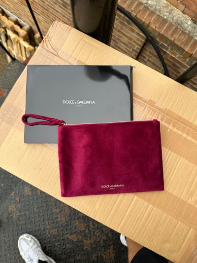 Dolce & Gabbana Burgundy Pouch