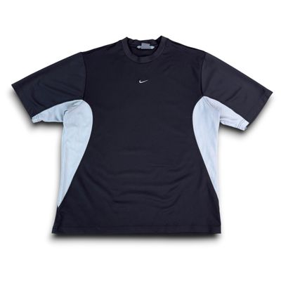 Nike 2000's panelled vented mesh centre swoosh tee (L)