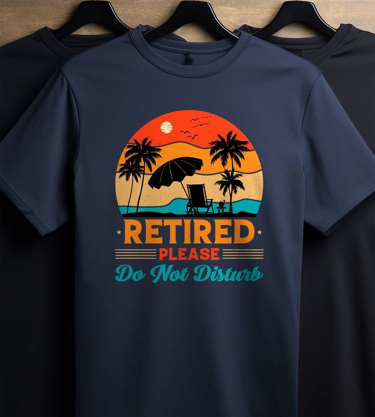 Retired Please Do Not Disturb T-Shirt image 5