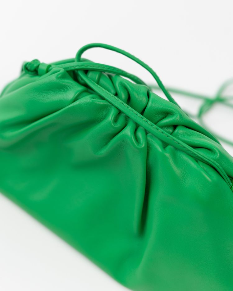 Bottega Veneta Borsa Mini Pouch Pelle Verde — Pre-owned Autentica obraz 9