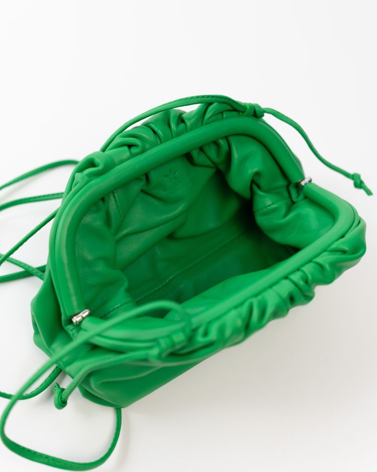 Bottega Veneta Borsa Mini Pouch Pelle Verde — Pre-owned Autentica obraz 4