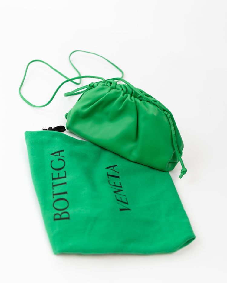 Bottega Veneta Borsa Mini Pouch Pelle Verde — Pre-owned Autentica obraz 7