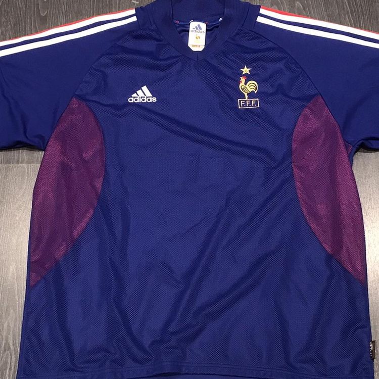 Adidas FRANCE 2002-04 HOME FOOTBALL SHIRT product image