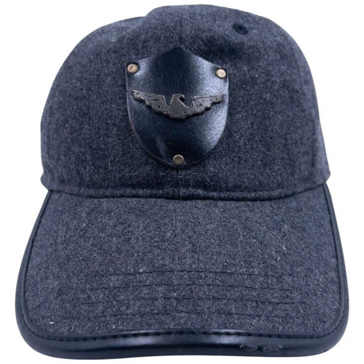 Vintage Armani Jeans Leather Logo Hat image 6