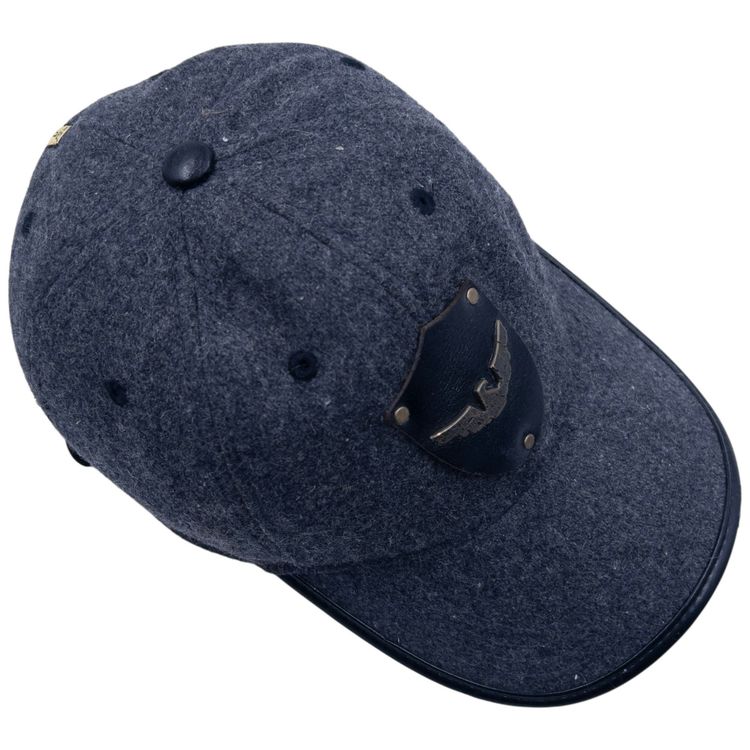 Vintage Armani Jeans Leather Logo Hat image 2