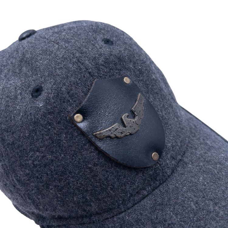Vintage Armani Jeans Leather Logo Hat image 7