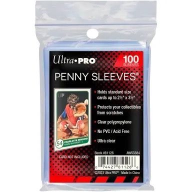 100 Ultra Pro Penny Sleeves image 1