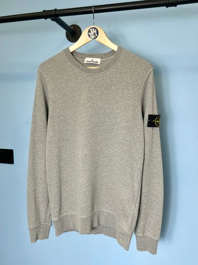 Medium Stone Island Grey Crewneck Sweatshirt Jumper