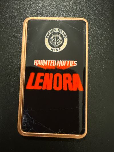 Haunted Hotties - Lenora Copper Art Bar Rogues Island Mint Halloween Vampire Pinup 2