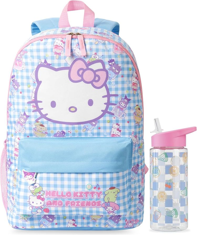 Hello Kitty And Friends Backpack And Water Bottle Set imagen 1