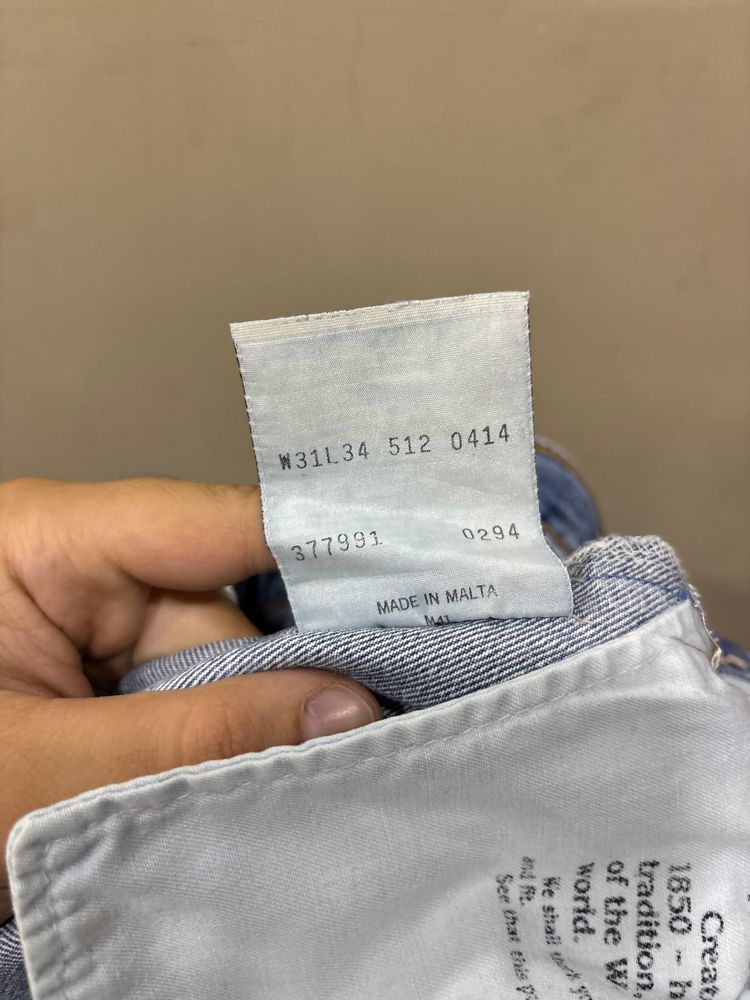 Levi'S Blue Denim Jeans 512 31x34  image 4
