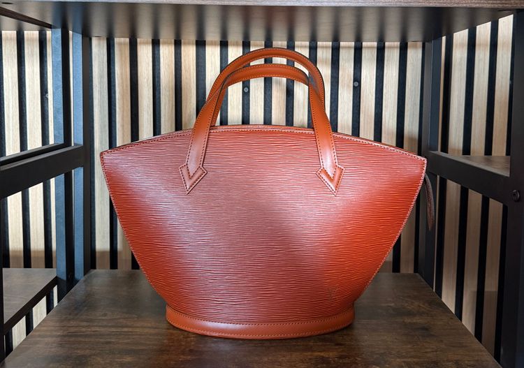 B33 Louis Vuitton Jacques Epi Leather Brown Handbag