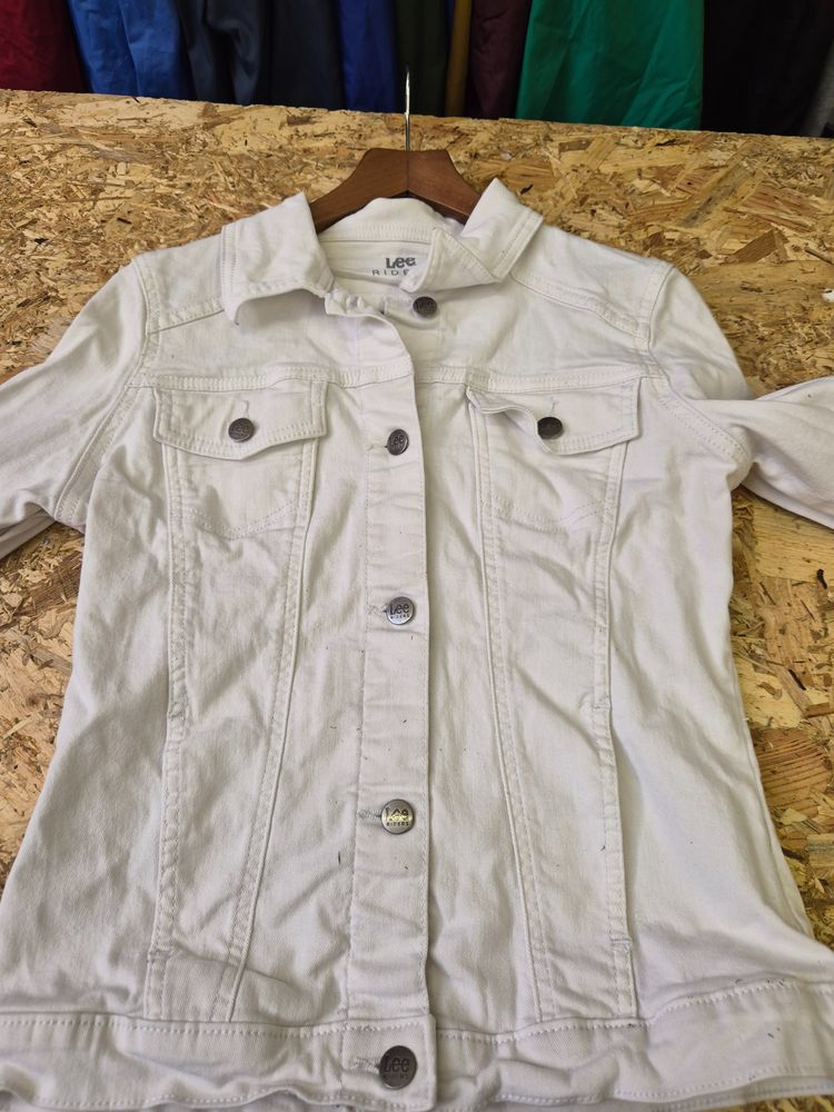 Riders by Lee Lee White Denim Jacket product image