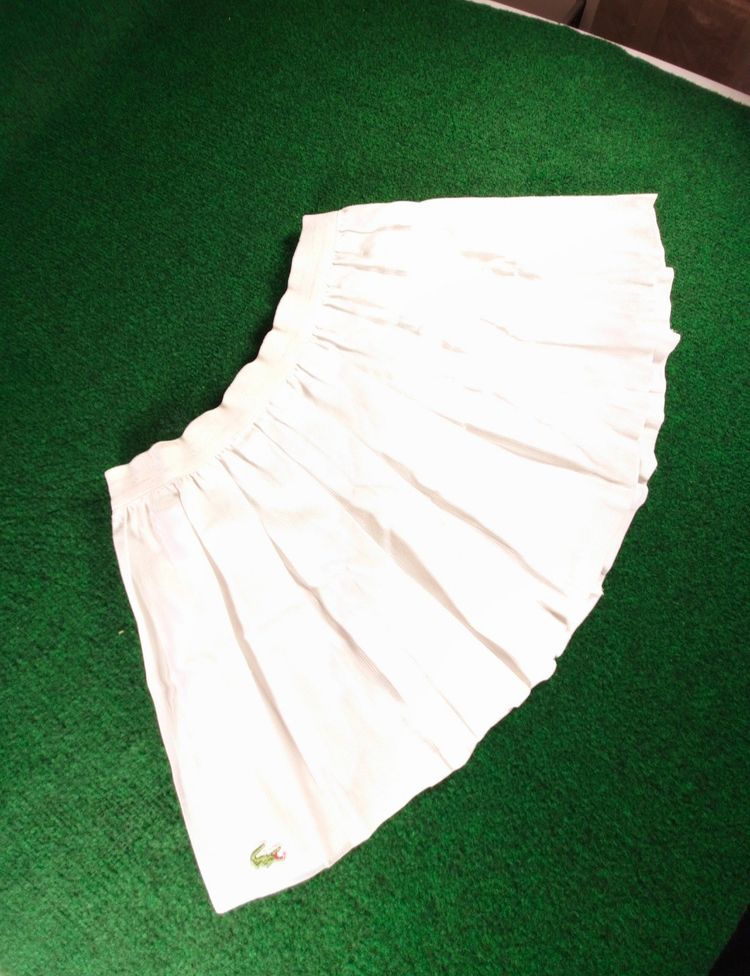 Lacoste White Pleated Skirt image 1
