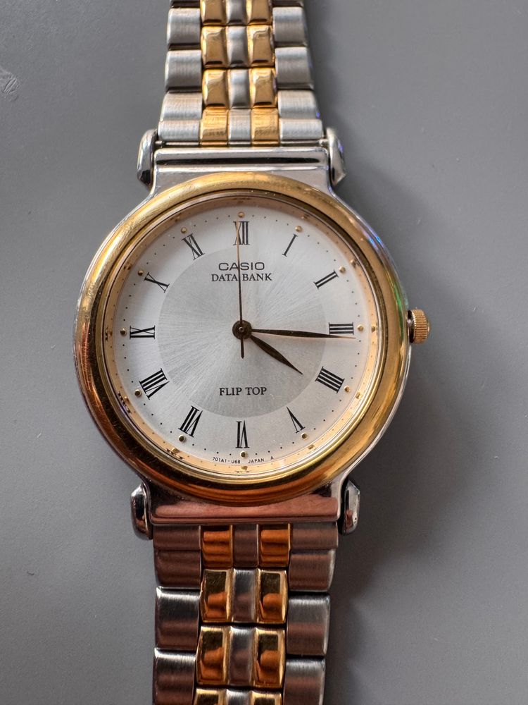 Retro Casio Data Bank Flip Top Watch