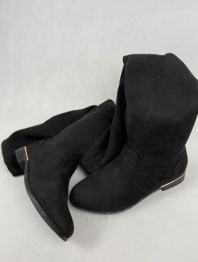 ANNA FIELD Black Knee-High Boots
