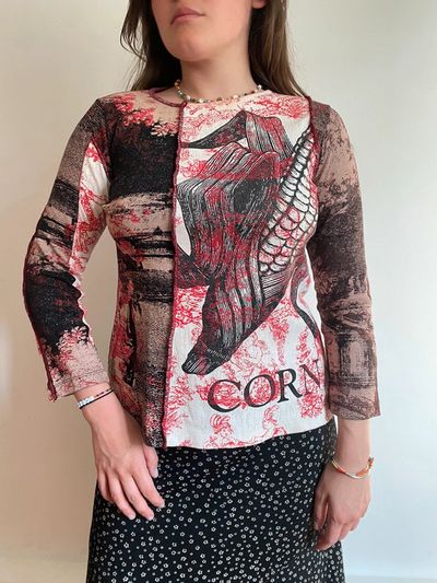 Custo Barcelona graphic long sleeve top