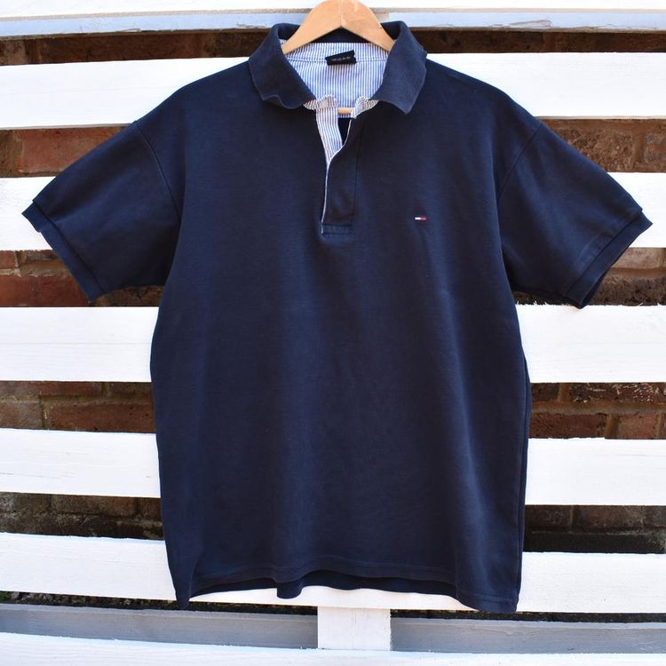 Tommy Hilfiger Vintage Tommy Hilfiger Navy Blue Polo Shirt product image