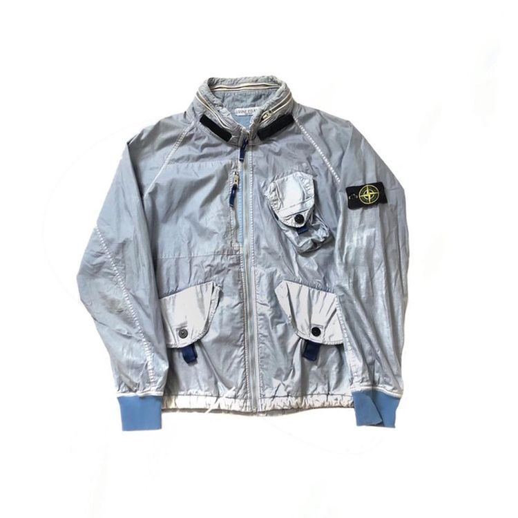 Stone Island SS 10 Stone Island Multi Pocket Nylon Jacket In Light Blue product image
