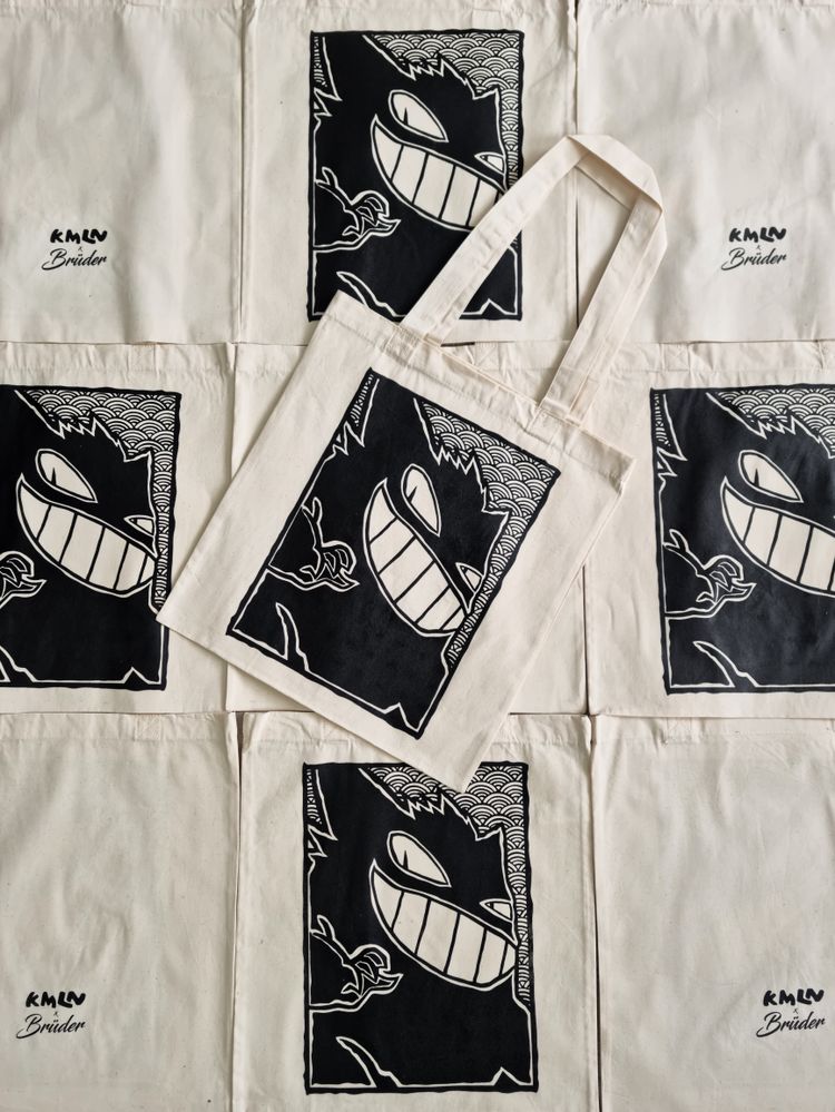 CUSTOM GENGAR TOTE BAG