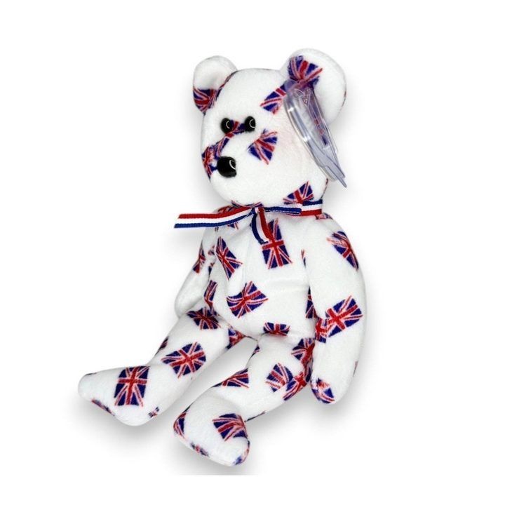 Union Jack Patterned Teddy Bear obraz 1
