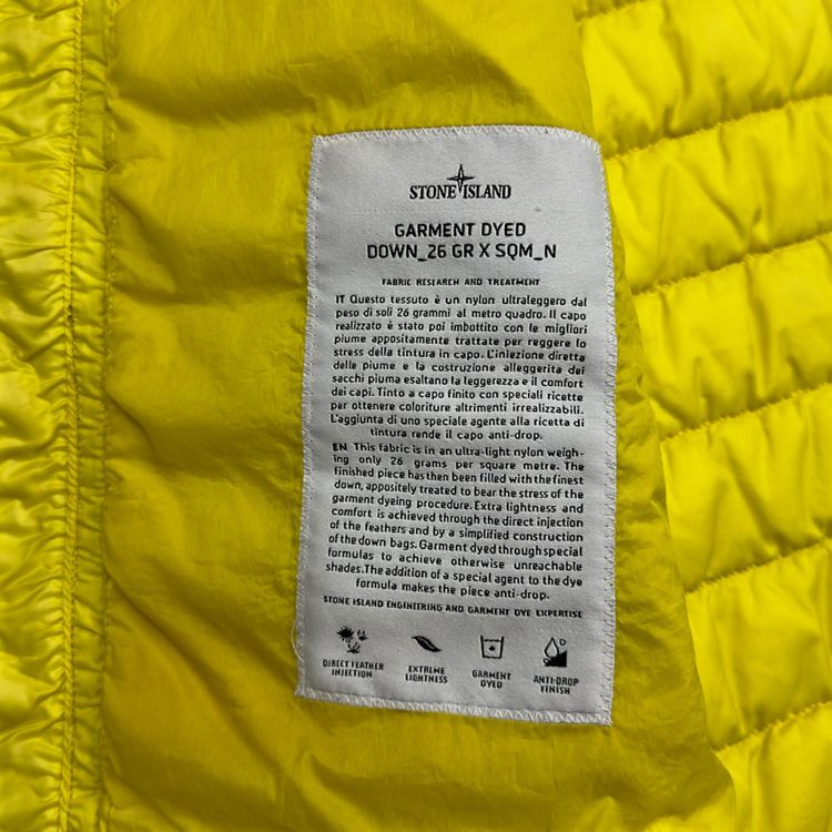 Immagine di A/W 14 Stone Island Down_26 GR X SQM_N - Ultra Light Down Gilet - Yellow 9