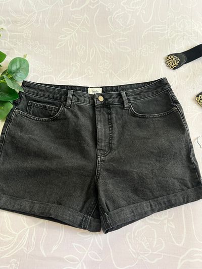 Hush Black Denim Shorts