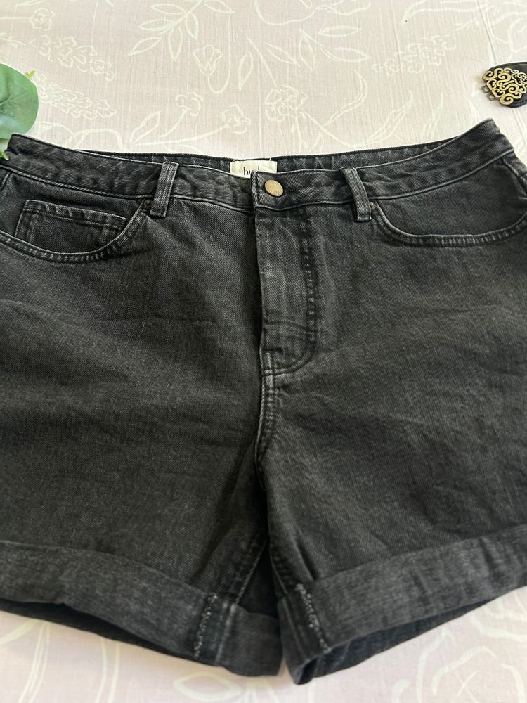 Hush Black Denim Shorts image 3