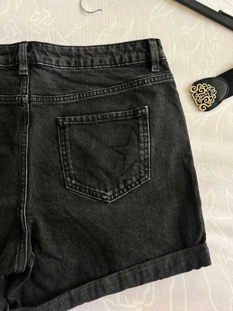 Hush Black Denim Shorts image 6