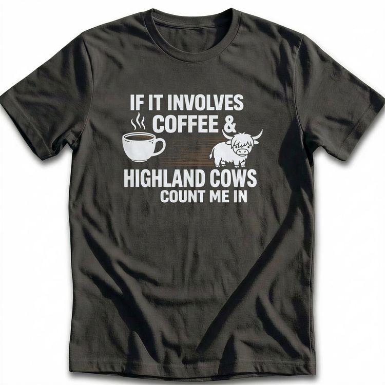 COFFEE & HIGHLAND COWS 035 T-Shirt image 1