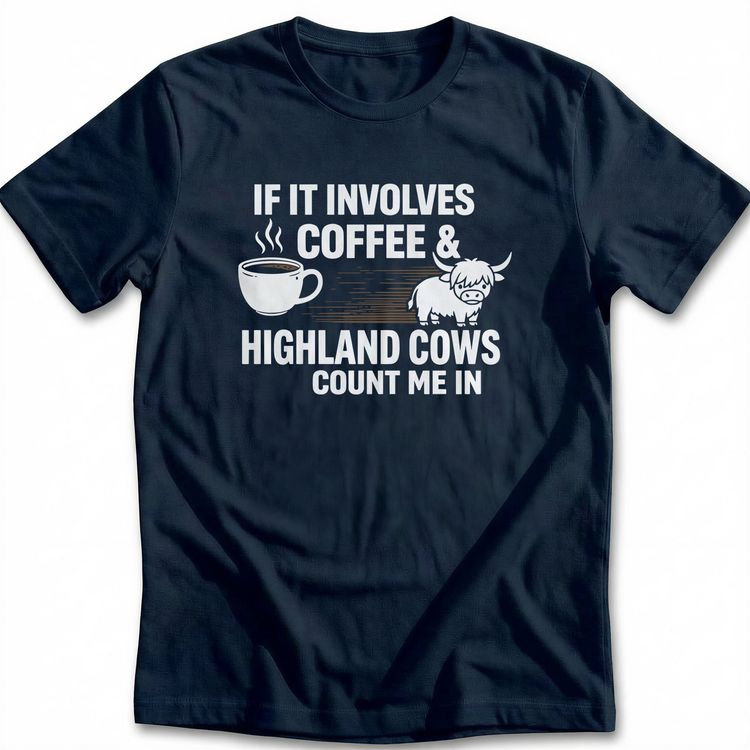 COFFEE & HIGHLAND COWS 035 T-Shirt image 2