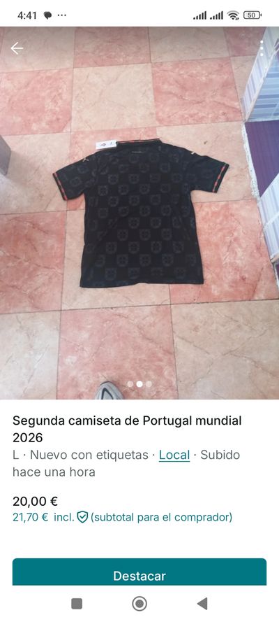 Black Portugal 2026 Football Shirt