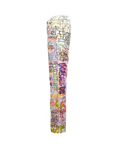 Graffiti Jeans white 3