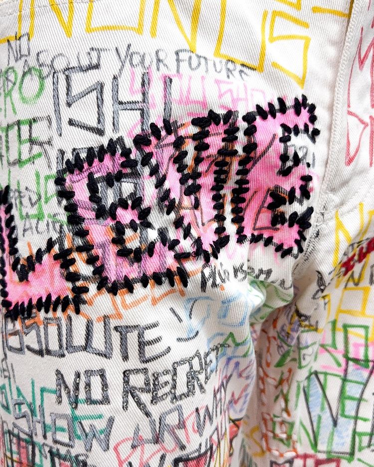 Graffiti Jeans white image 6