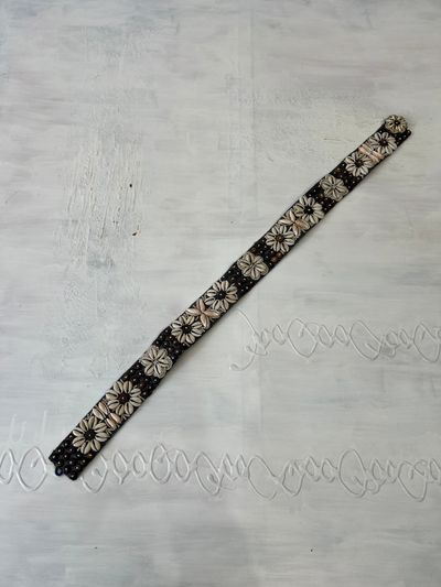 COASTAL COWGIRL DROP |grey belt with white shells all over 4