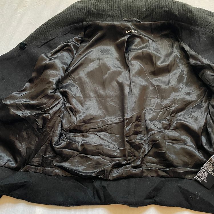 Y2K Bebe Black Bomber Jacket image 6