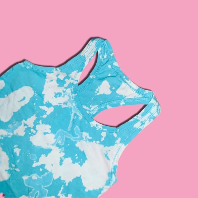 * CLOUD TIE DYE BLEACHED TOP * ️ imagen 4