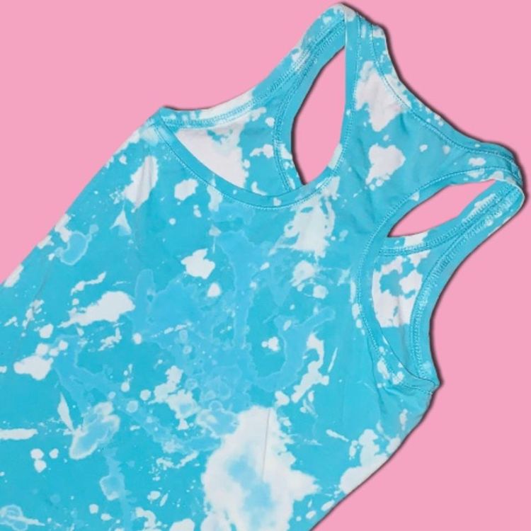 * CLOUD TIE DYE BLEACHED TOP * ️ imagen 2