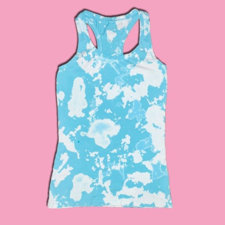 * CLOUD TIE DYE BLEACHED TOP * ️ imagen 3